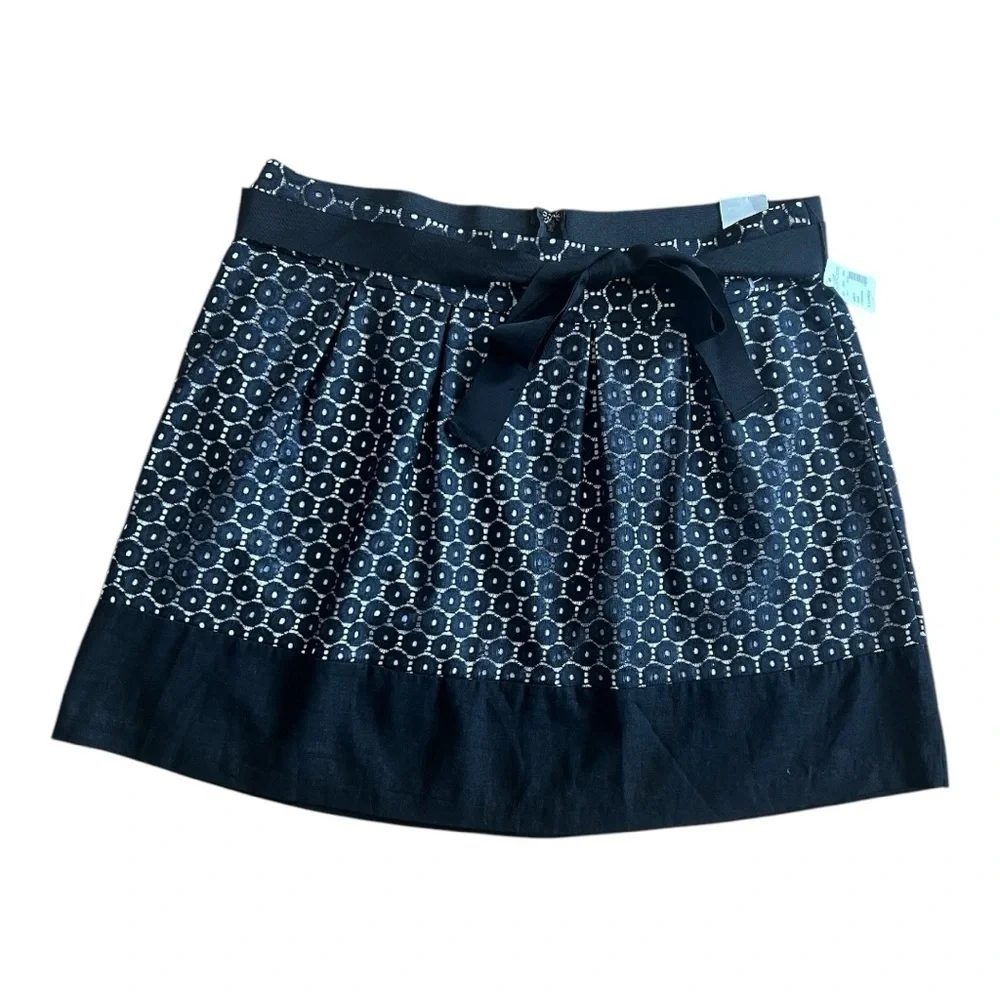 Maurices NWT Black & White Mini Skirt Size XL